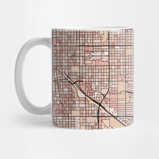 Tucson Map Pattern in Soft Pink Pastels Mug